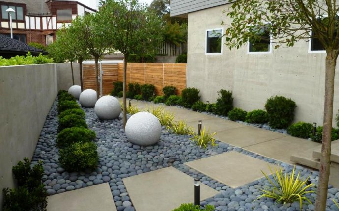 Multi-Level Landscape Design In The Private House Yard